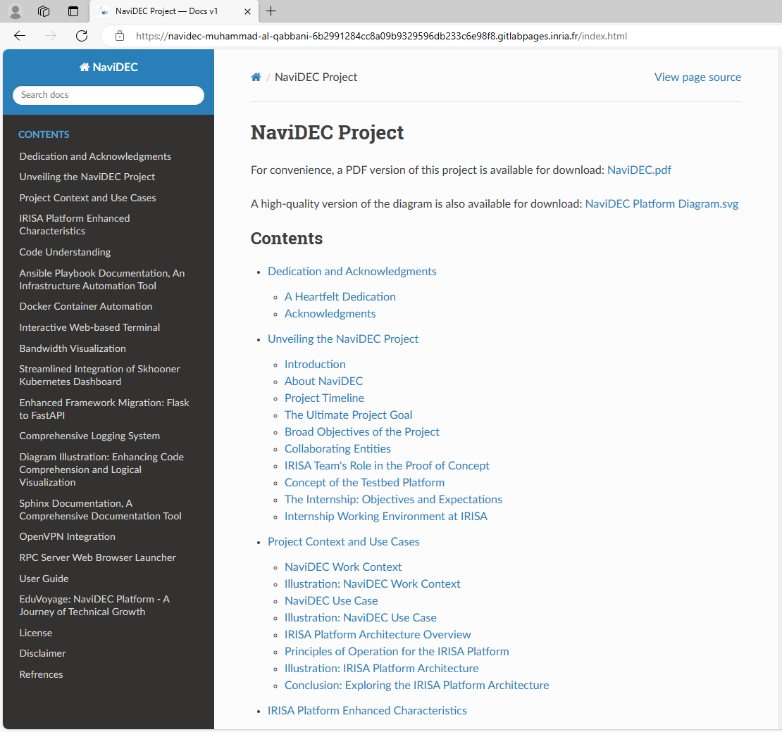 Sphinx Documentation